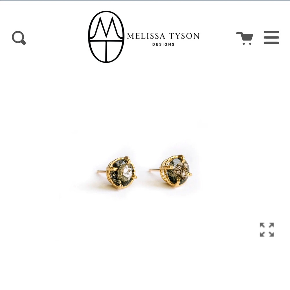 Handmade 14k Gold Studs